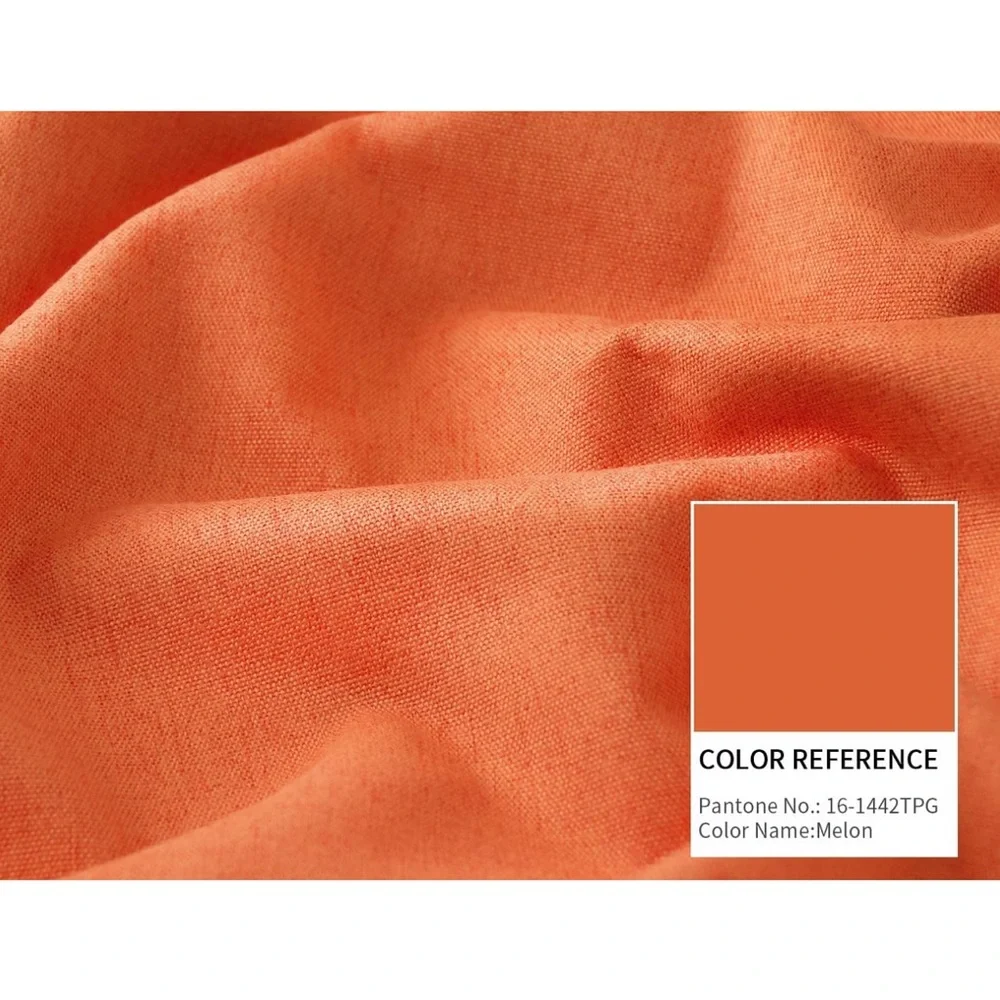 100% Blackout window Curtains with Liner Grommets Thermal Insulated 52x54” Coral